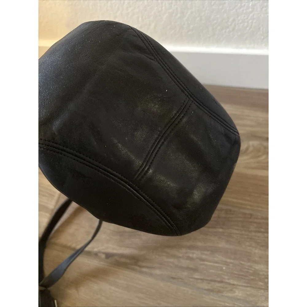 Vintage COACH Black Leather, Monterey Hobo Shoulder Bucket Bag, 90s USA
